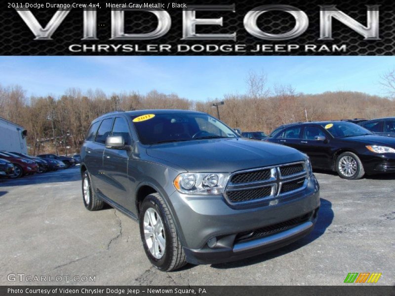 Mineral Gray Metallic / Black 2011 Dodge Durango Crew 4x4