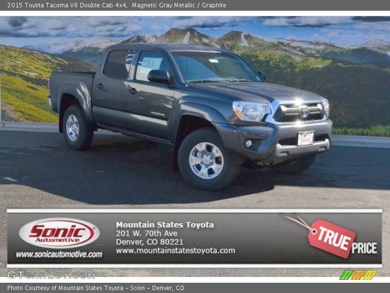 Magnetic Gray Metallic / Graphite 2015 Toyota Tacoma V6 Double Cab 4x4