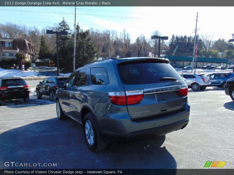 Mineral Gray Metallic / Black 2011 Dodge Durango Crew 4x4