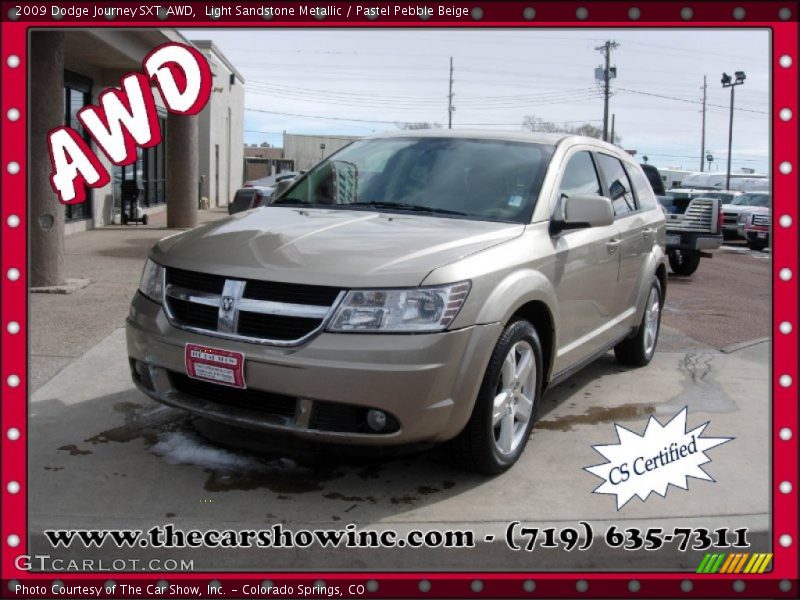 Light Sandstone Metallic / Pastel Pebble Beige 2009 Dodge Journey SXT AWD