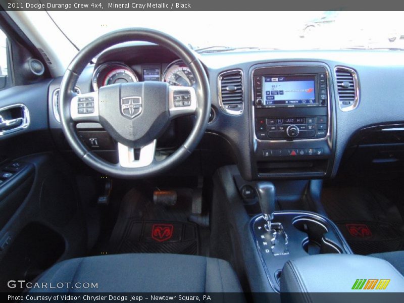 Mineral Gray Metallic / Black 2011 Dodge Durango Crew 4x4
