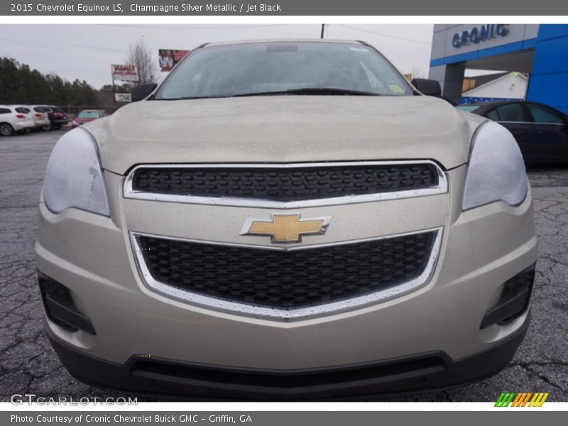 Champagne Silver Metallic / Jet Black 2015 Chevrolet Equinox LS