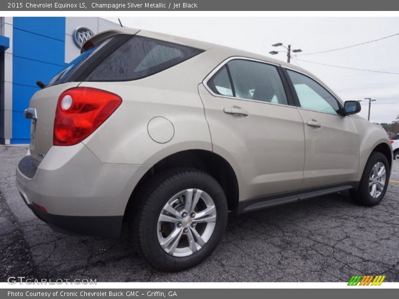 Champagne Silver Metallic / Jet Black 2015 Chevrolet Equinox LS