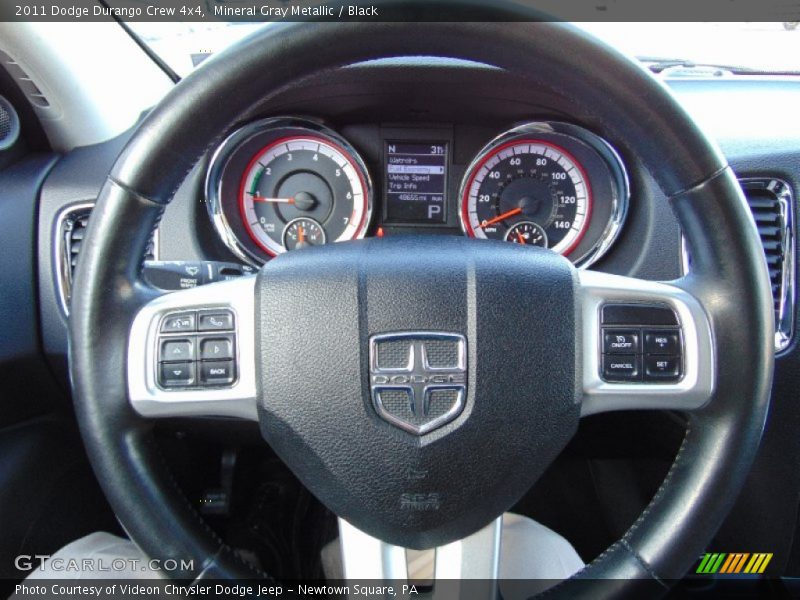 Mineral Gray Metallic / Black 2011 Dodge Durango Crew 4x4