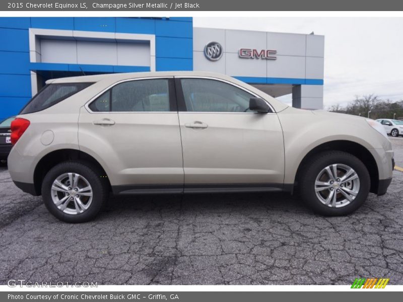 Champagne Silver Metallic / Jet Black 2015 Chevrolet Equinox LS