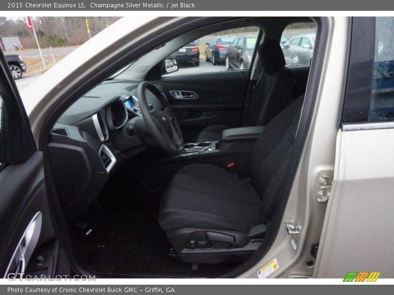 Champagne Silver Metallic / Jet Black 2015 Chevrolet Equinox LS