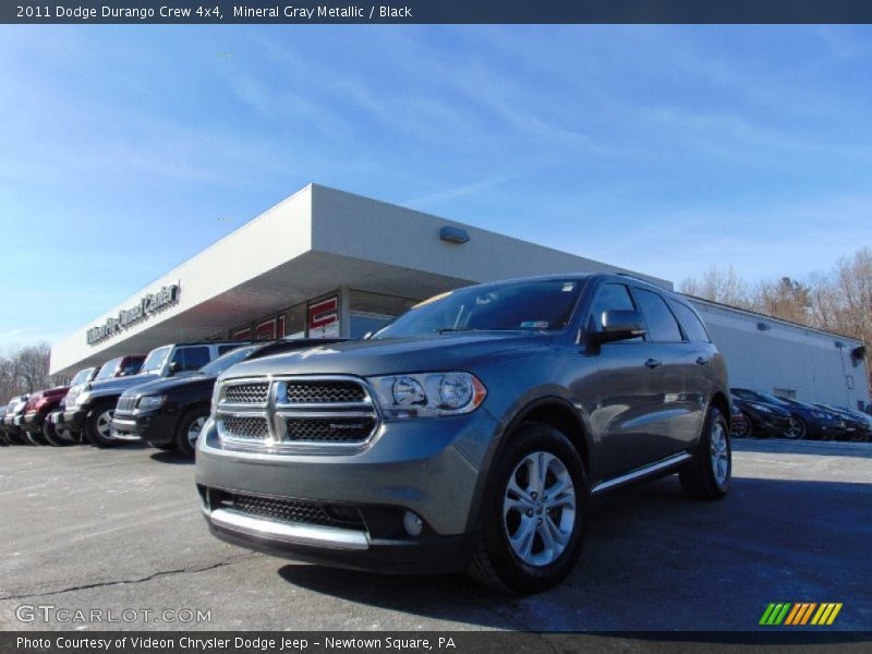 Mineral Gray Metallic / Black 2011 Dodge Durango Crew 4x4