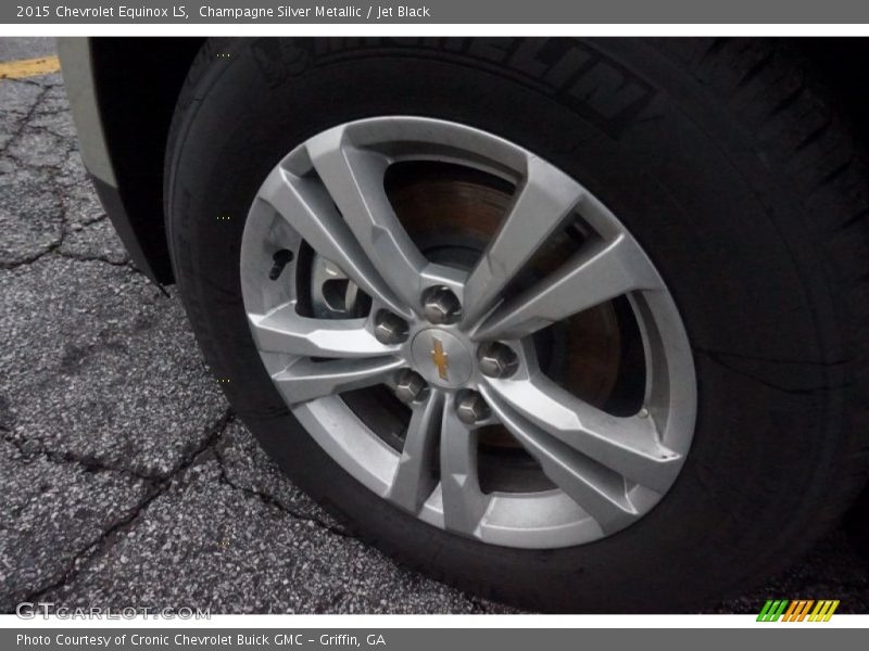 Champagne Silver Metallic / Jet Black 2015 Chevrolet Equinox LS