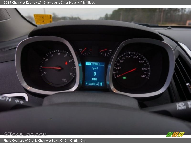 Champagne Silver Metallic / Jet Black 2015 Chevrolet Equinox LS