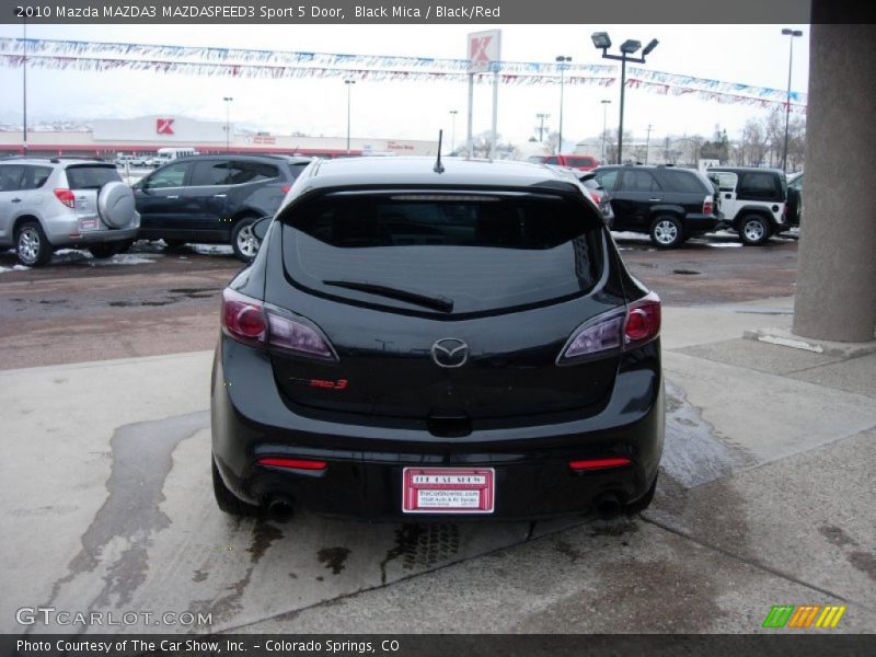 Black Mica / Black/Red 2010 Mazda MAZDA3 MAZDASPEED3 Sport 5 Door