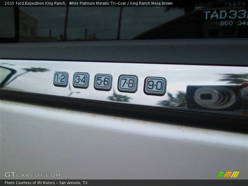 White Platinum Metallic Tri-Coat / King Ranch Mesa Brown 2015 Ford Expedition King Ranch