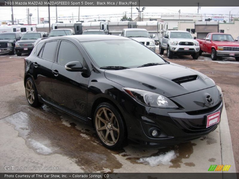 Black Mica / Black/Red 2010 Mazda MAZDA3 MAZDASPEED3 Sport 5 Door