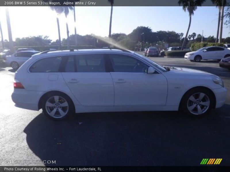 Alpine White / Grey 2006 BMW 5 Series 530xi Wagon