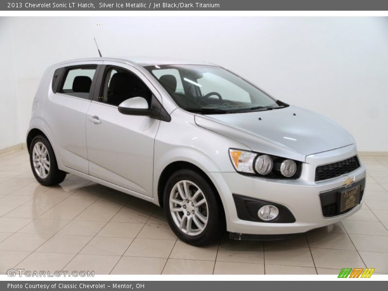 Silver Ice Metallic / Jet Black/Dark Titanium 2013 Chevrolet Sonic LT Hatch