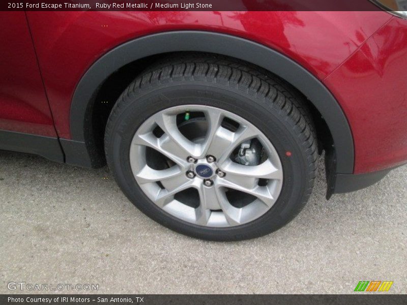 Ruby Red Metallic / Medium Light Stone 2015 Ford Escape Titanium