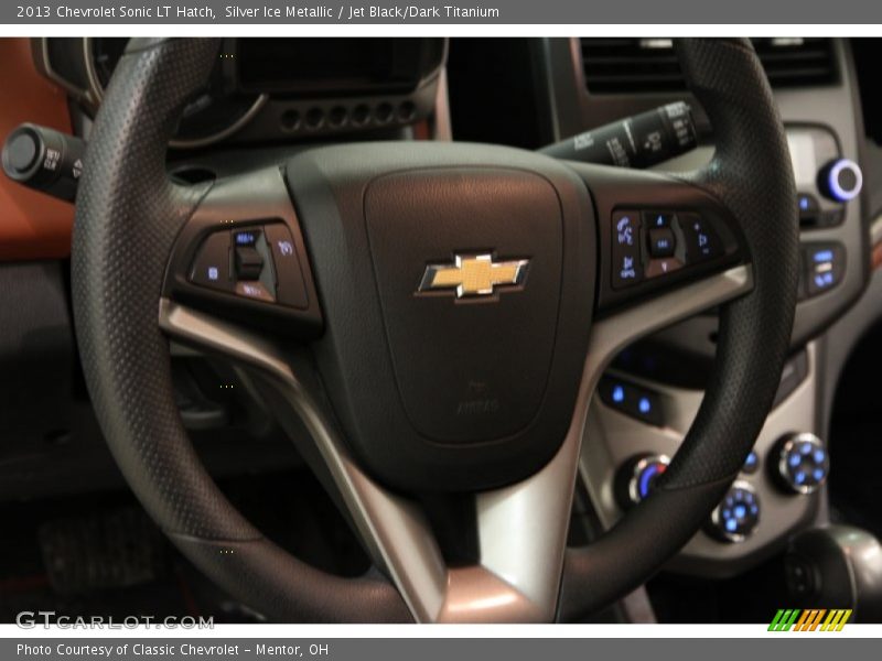 Silver Ice Metallic / Jet Black/Dark Titanium 2013 Chevrolet Sonic LT Hatch