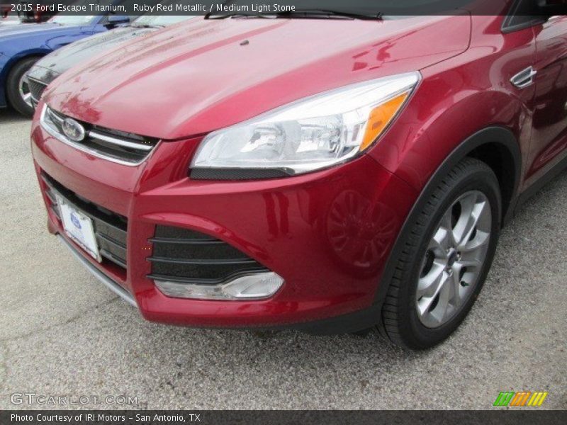 Ruby Red Metallic / Medium Light Stone 2015 Ford Escape Titanium