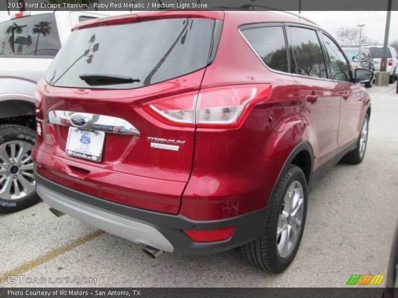 Ruby Red Metallic / Medium Light Stone 2015 Ford Escape Titanium