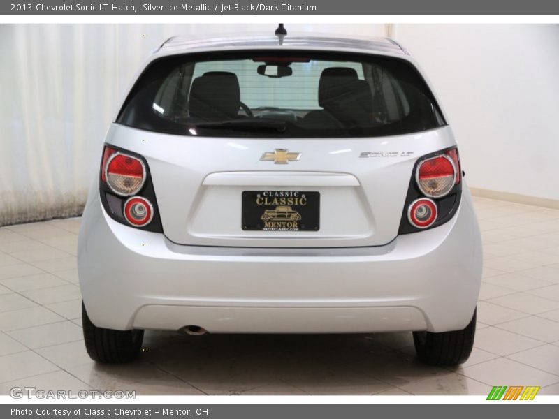 Silver Ice Metallic / Jet Black/Dark Titanium 2013 Chevrolet Sonic LT Hatch