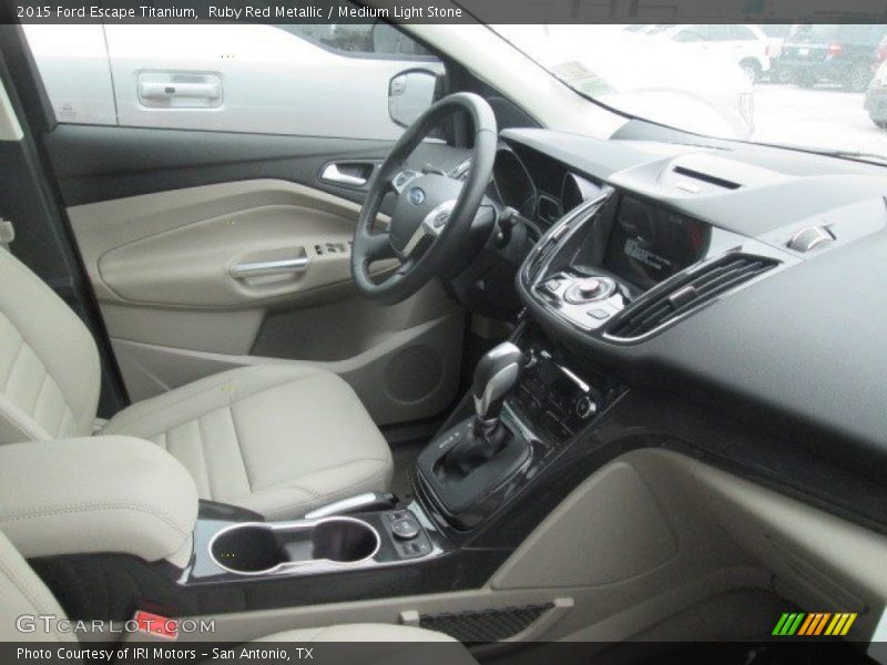 Ruby Red Metallic / Medium Light Stone 2015 Ford Escape Titanium