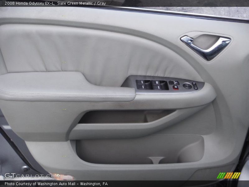 Slate Green Metallic / Gray 2008 Honda Odyssey EX-L