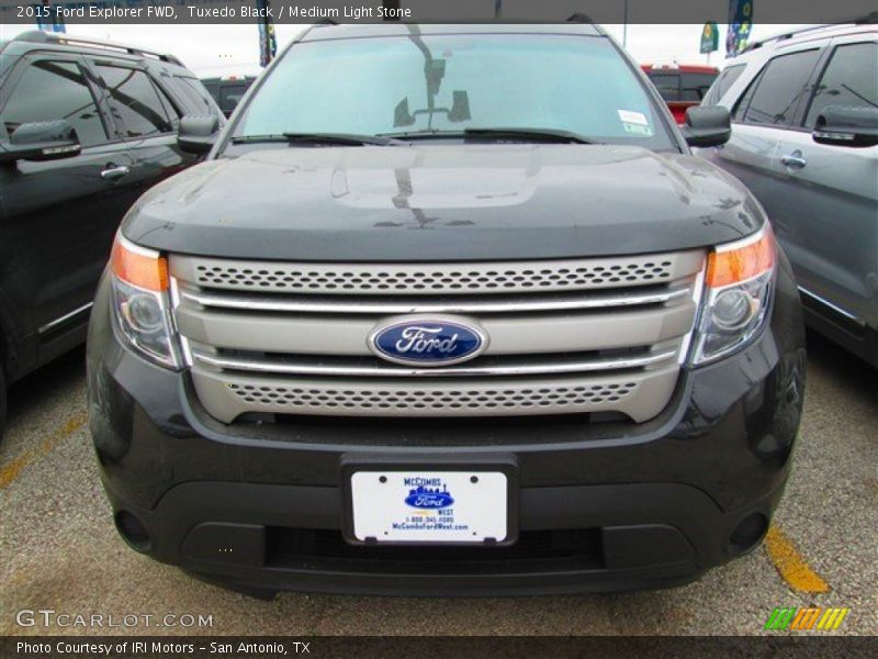 Tuxedo Black / Medium Light Stone 2015 Ford Explorer FWD
