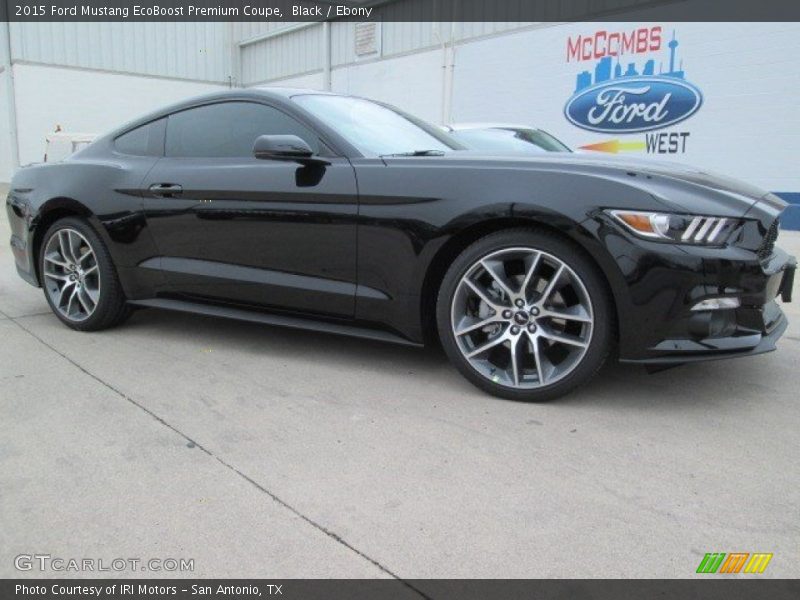 Black / Ebony 2015 Ford Mustang EcoBoost Premium Coupe