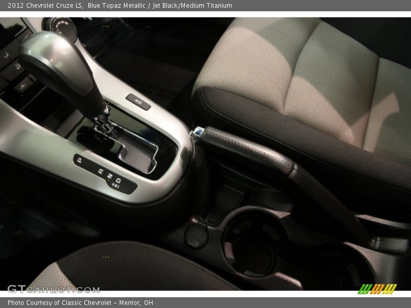 Blue Topaz Metallic / Jet Black/Medium Titanium 2012 Chevrolet Cruze LS