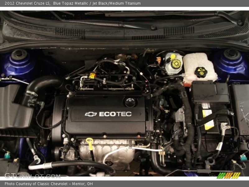 Blue Topaz Metallic / Jet Black/Medium Titanium 2012 Chevrolet Cruze LS