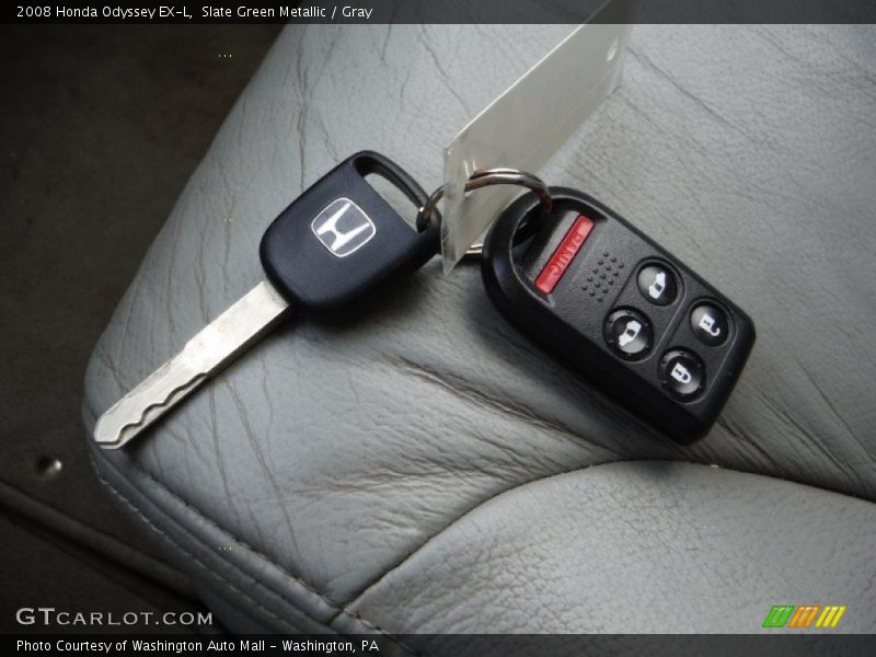 Slate Green Metallic / Gray 2008 Honda Odyssey EX-L