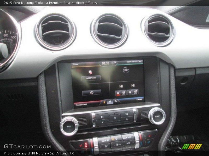 Black / Ebony 2015 Ford Mustang EcoBoost Premium Coupe