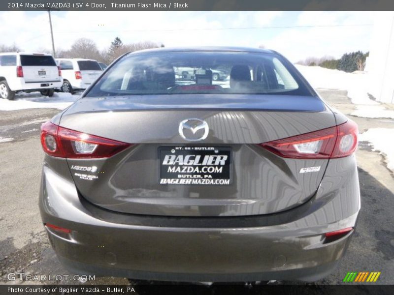 Titanium Flash Mica / Black 2014 Mazda MAZDA3 i SV 4 Door