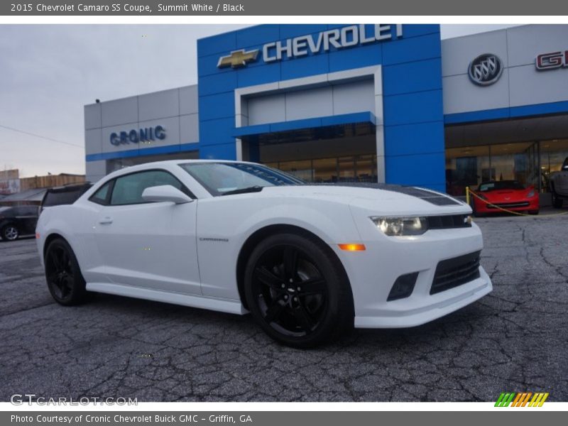 Summit White / Black 2015 Chevrolet Camaro SS Coupe
