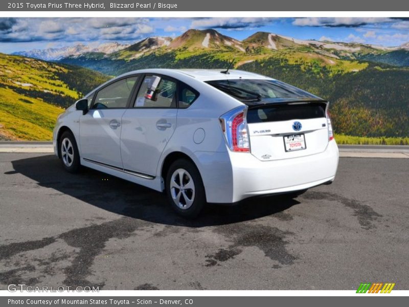 Blizzard Pearl / Bisque 2015 Toyota Prius Three Hybrid