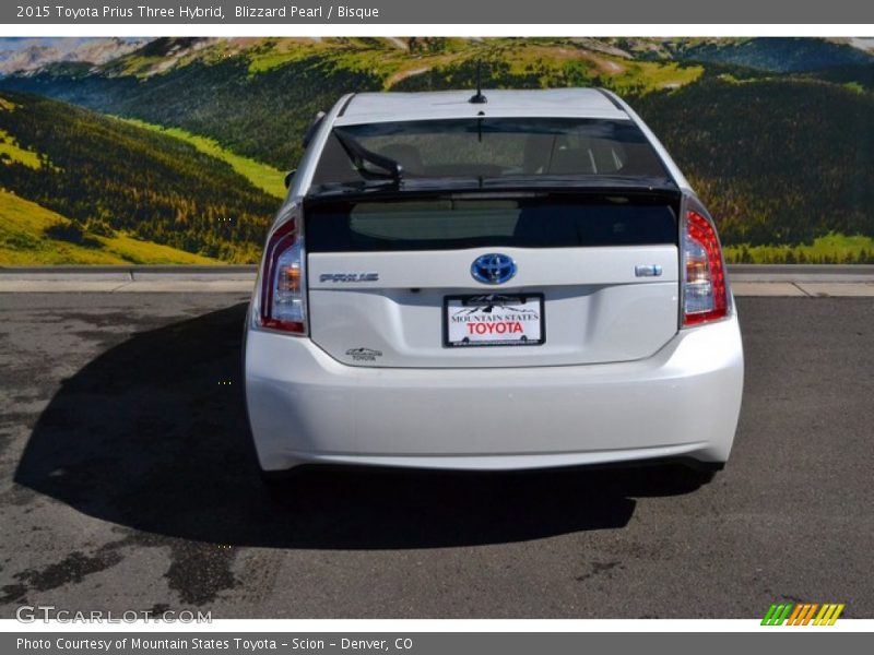 Blizzard Pearl / Bisque 2015 Toyota Prius Three Hybrid