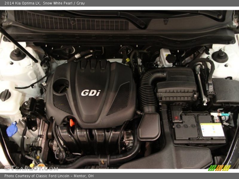  2014 Optima LX Engine - 2.4 Liter GDI DOHC 16-Valve Dual CVVT 4 Cylinder