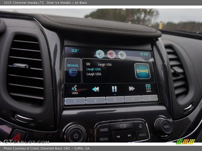 Silver Ice Metallic / Jet Black 2015 Chevrolet Impala LTZ