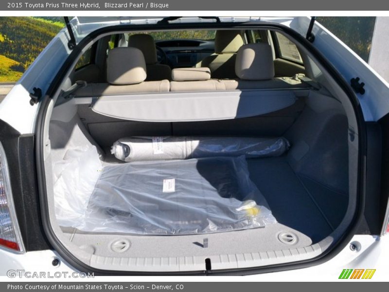 Blizzard Pearl / Bisque 2015 Toyota Prius Three Hybrid