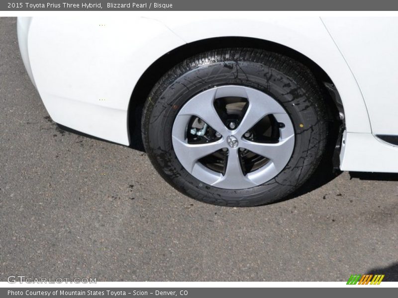 Blizzard Pearl / Bisque 2015 Toyota Prius Three Hybrid