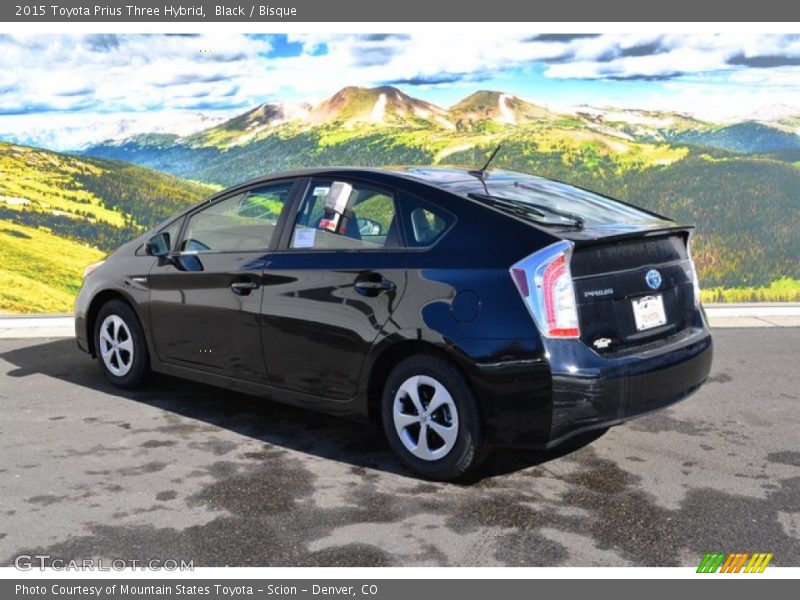 Black / Bisque 2015 Toyota Prius Three Hybrid
