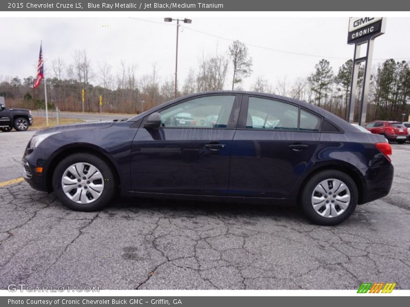 Blue Ray Metallic / Jet Black/Medium Titanium 2015 Chevrolet Cruze LS