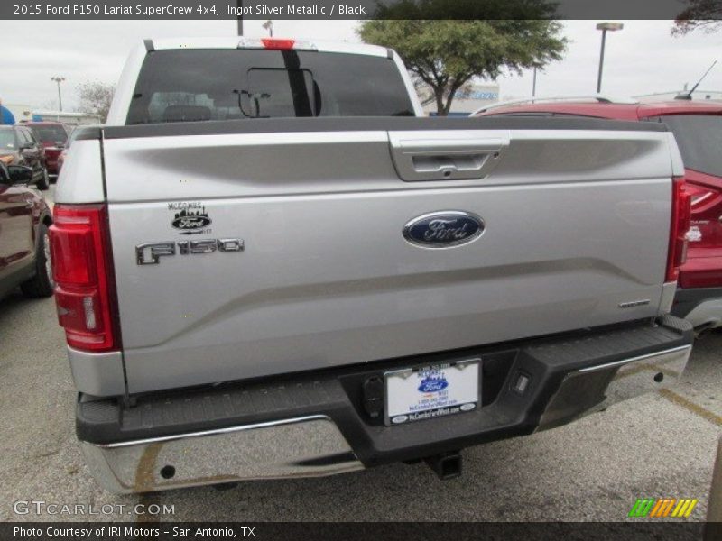 Ingot Silver Metallic / Black 2015 Ford F150 Lariat SuperCrew 4x4