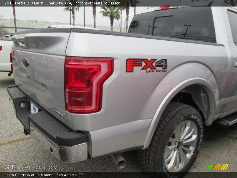 Ingot Silver Metallic / Black 2015 Ford F150 Lariat SuperCrew 4x4