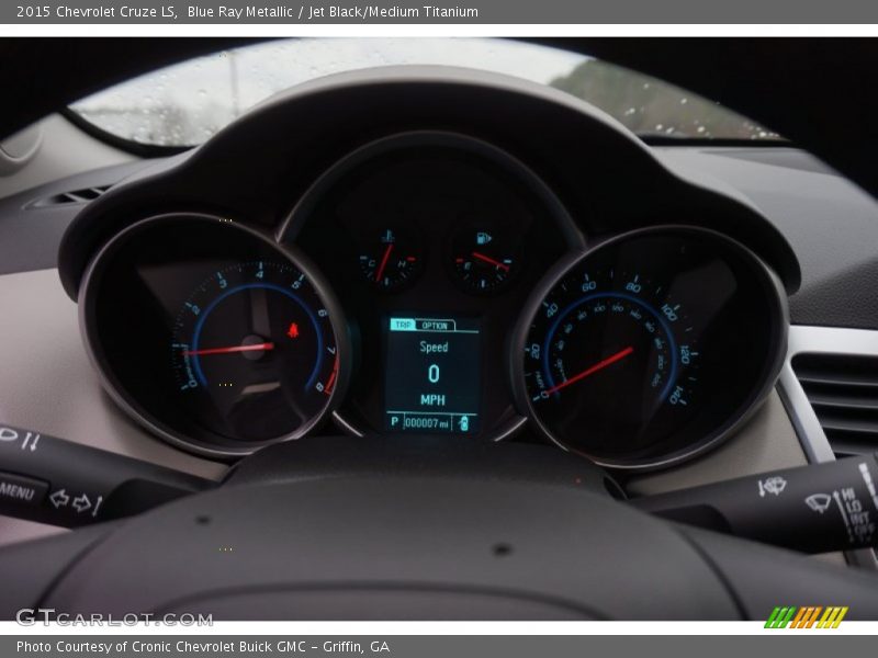 Blue Ray Metallic / Jet Black/Medium Titanium 2015 Chevrolet Cruze LS