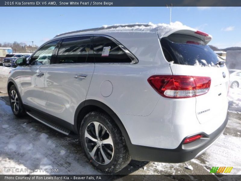  2016 Sorento EX V6 AWD Snow White Pearl