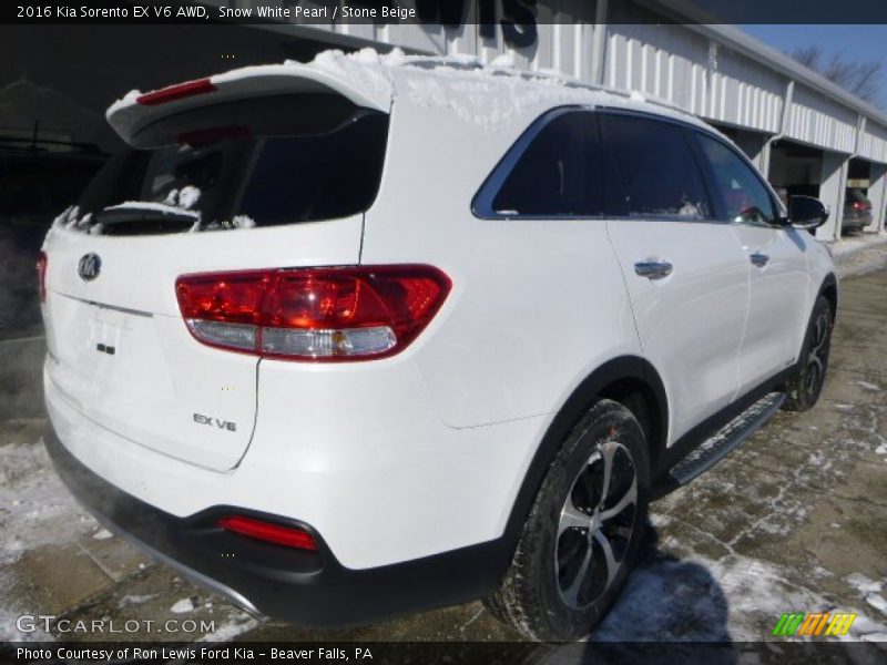 2016 Sorento EX V6 AWD Snow White Pearl