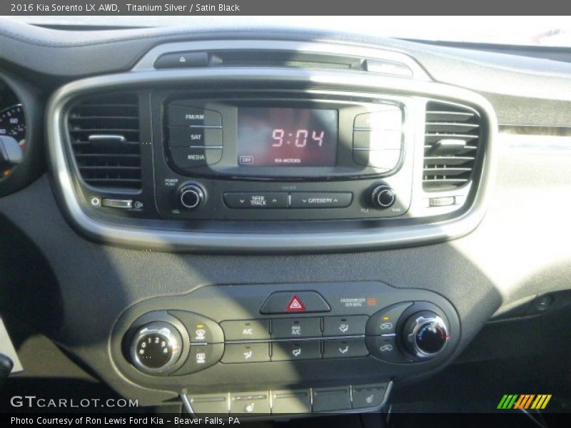 Controls of 2016 Sorento LX AWD