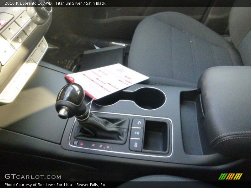  2016 Sorento LX AWD 6 Speed Sportmatic Automatic Shifter