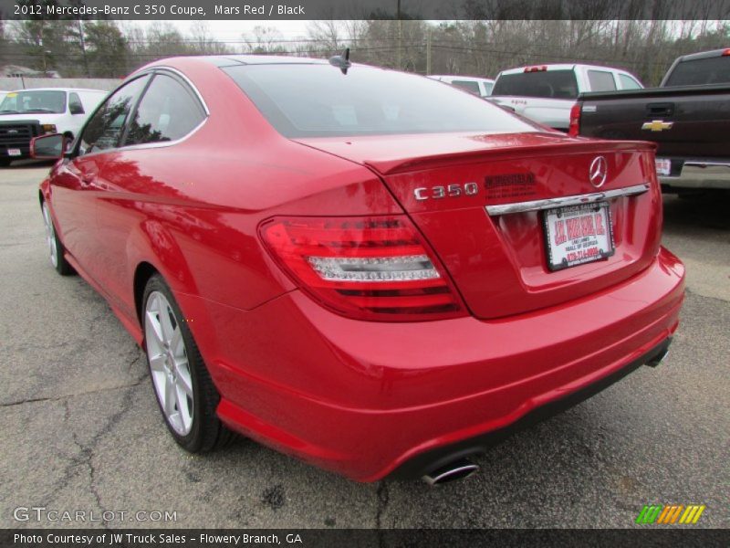 Mars Red / Black 2012 Mercedes-Benz C 350 Coupe