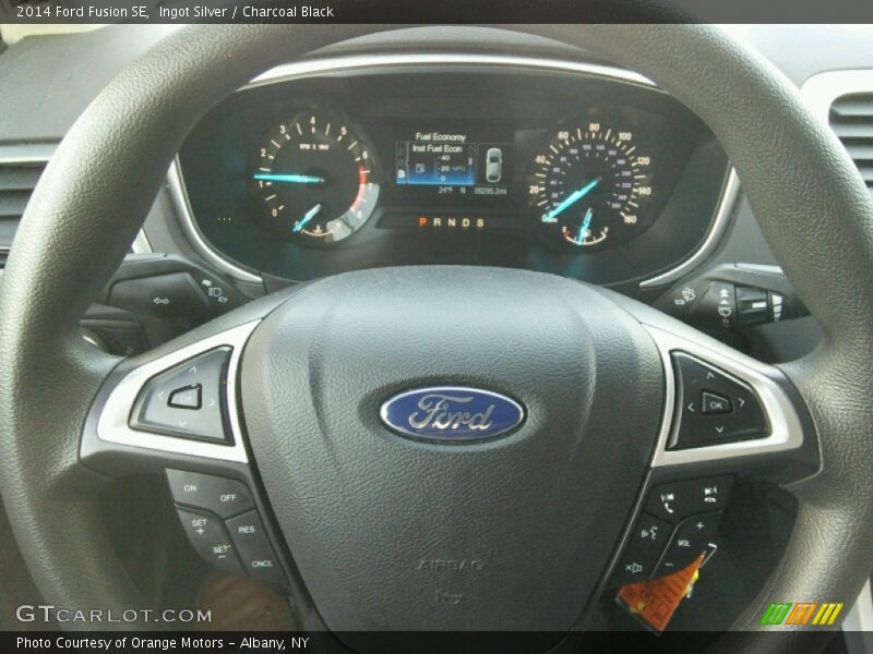 Ingot Silver / Charcoal Black 2014 Ford Fusion SE